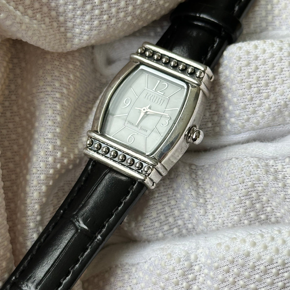 Reloj Joya de Plata Maciza 925 Ecclissi 23520 Mujer Estética Art Déco Año 2002 ESCASO