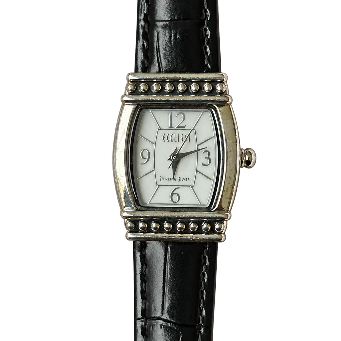 Reloj Joya de Plata Maciza 925 Ecclissi 23520 Mujer Estética Art Déco Año 2002 ESCASO