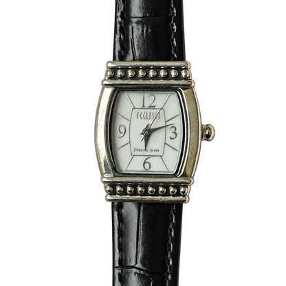 Reloj Joya de Plata Maciza 925 Ecclissi 23520 Mujer Estética Art Déco Año 2002 ESCASO