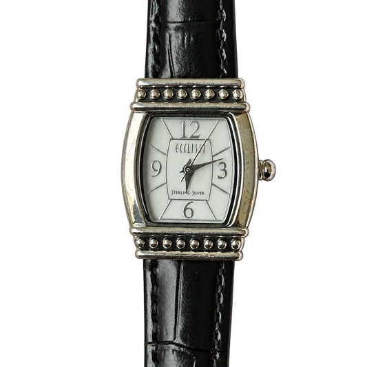 Reloj Joya de Plata Maciza 925 Ecclissi 23520 Mujer Estética Art Déco Año 2002 ESCASO