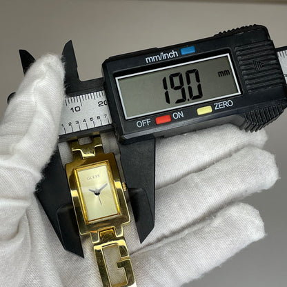 Reloj Joya GUESS Mujer G65771L dorado con brazalete de eslabones G Año 2002