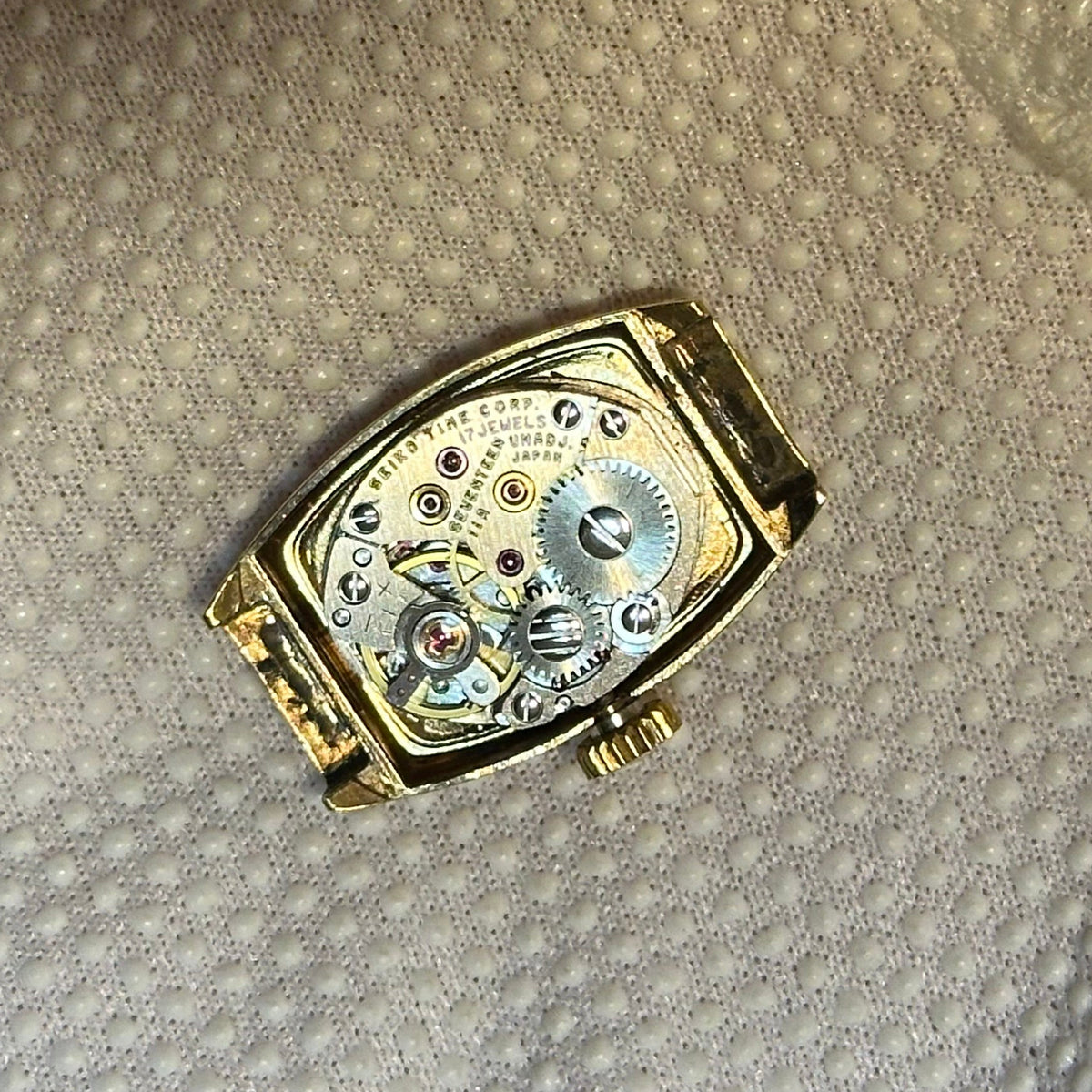 Reloj Seiko 11-7039 A Cuerda Mujer Esfera Chocolate y Caja Dorada Elab. Mayo 1972