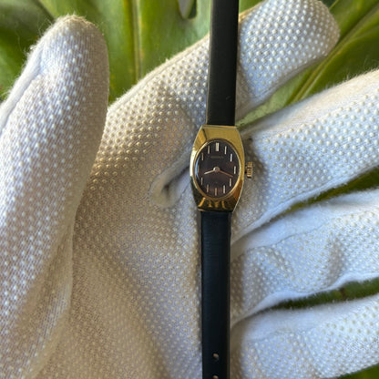 Reloj Seiko 11-7039 A Cuerda Mujer Esfera Chocolate y Caja Dorada Elab. Mayo 1972
